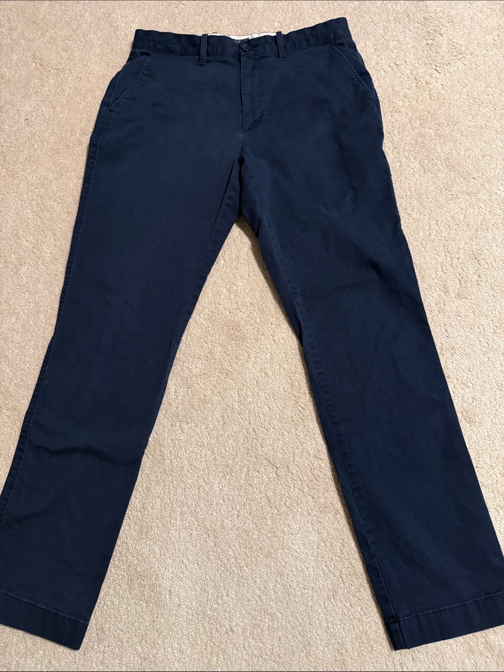 J. Crew Navy Straight-Fit Chino Pants